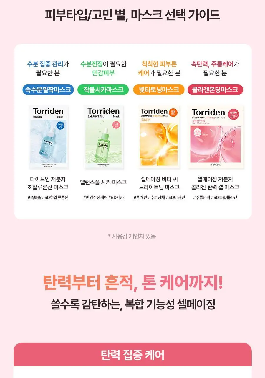 [NEW] 토리든 셀메이징 저분자 콜라겐 탄력 겔마스크 (얼굴 집중케어) 1매 상세페이지 35